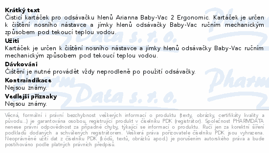 Arianna Baby-Vac 2 Ergonomic Čisticí kartáček ods.