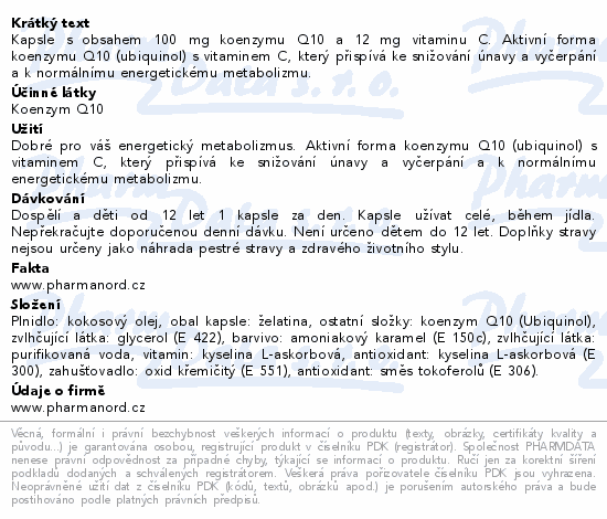 Bioaktivn Q10 Uniqinol 100mg cps.30