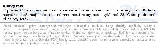 Orlistat Teva 60mg cps.dur.84 I