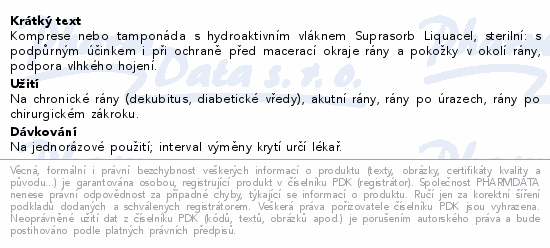 Kryt Suprasorb Liquacel steriln 5x5cm 10ks