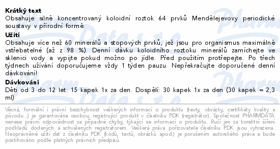 Fytomineral 100 ml koloidn roztok