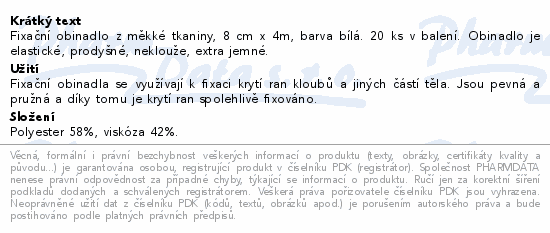 Curi-Med Fixan obinadlo netk.8cmx4m 20ks