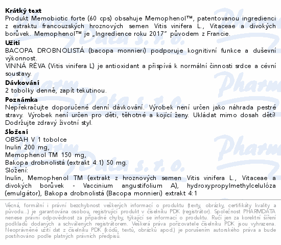 Memobiotic forte na pam cps.60