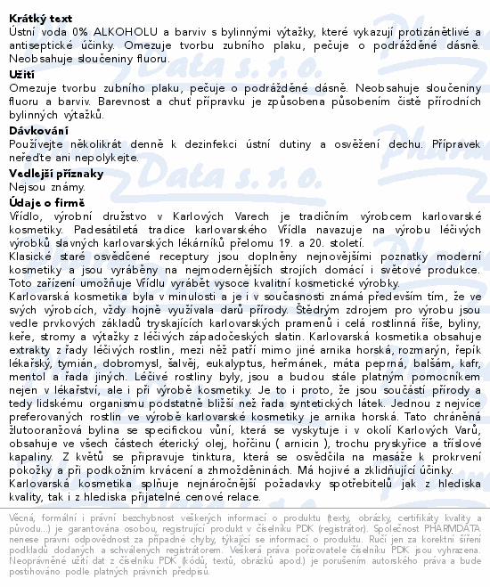 CARLOTHERM bylinn stn voda 275ml