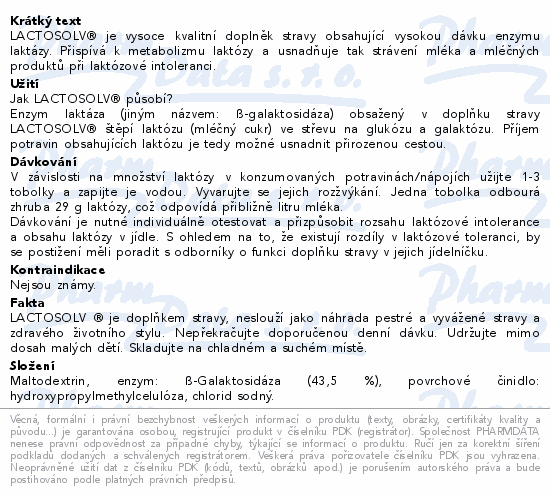 Lactosolv tbl.30