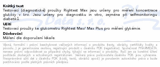 Rightest Max prouky diagnostick 50ks