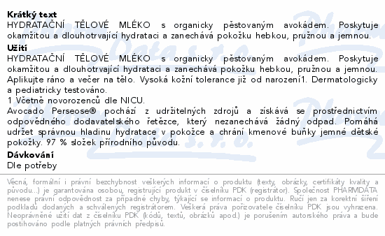 Mustela Hydratan tlov mlko 300ml repack