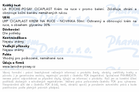 LA ROCHE-POSAY CICAPLAST krm na ruce PROMO 100ml