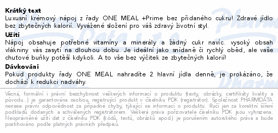 NUPO One Meal +Prime hotov npoj jahoda 330ml