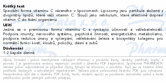 MOVit Lipozomln Vitamin C 500mg cps.120