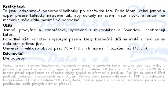 Frida Mom jednorzov kalhotky po cs.ezu 8ks Uni