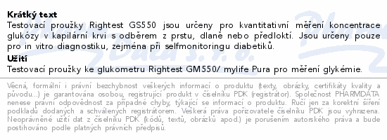 Rightest GS550 prouky diagnostick 50ks