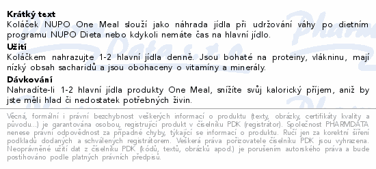 NUPO One Meal plnn kolek Cookies cream 70g