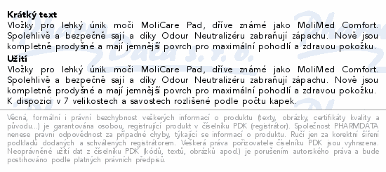 Inko. vloky MoliCare LadyPad 0.5kap Duopack2x28ks
