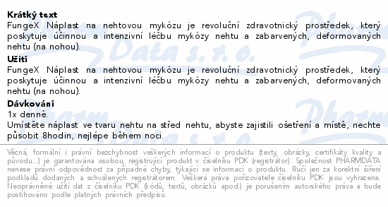 FungeX nplast na nehtovou mykzu 14ks