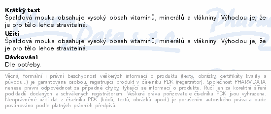 Nominal paldov mouka hrub 1kg