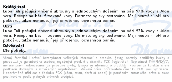 Luba Tuli Dt.vlh.ubrous.panthen.+avokd.olej 50ks