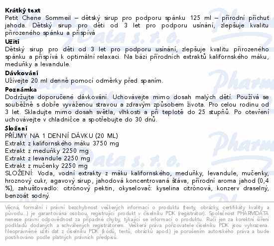 Petit Chne Sleep 125ml