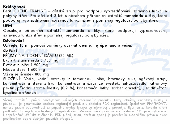 Petit Chne Transit 125ml