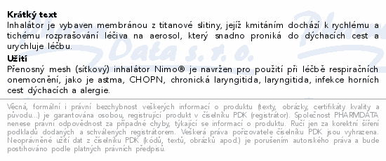 Nimo HNK-MESH-01 Penosn inhaltor