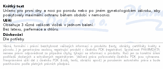 MomCare poporodn hygienick vloky rzn vel.18ks