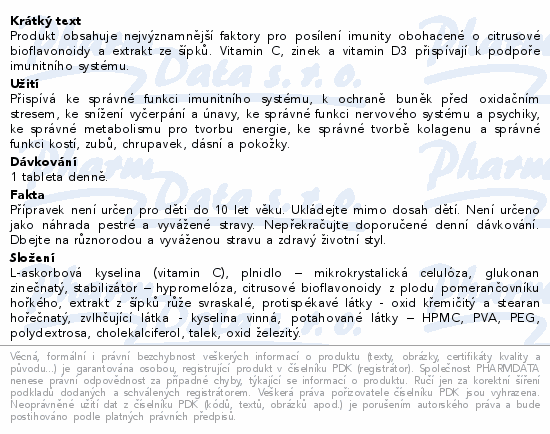 MOVit Vitamin C s pky+Vitamin D+Zinek tbl.30