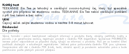 TEEKANNE Eis Tee jahoda-limetka 18x2.5g