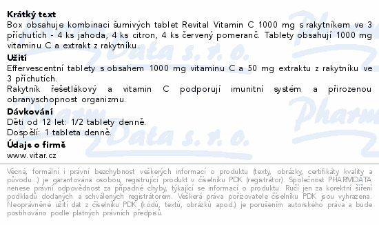 Revital Vitamin C s rakytnkem box eff.tbl.20x12