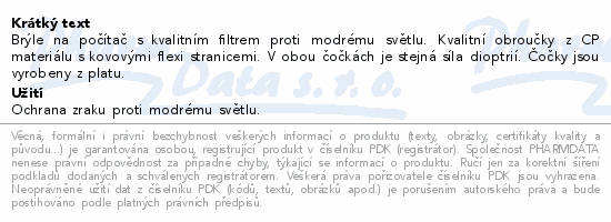 GLASSA brle na PC vnovo-zlat +0.00