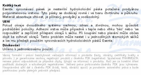 Esenta vyrovnvac psek tvrtkruh 3x9cm 60ks