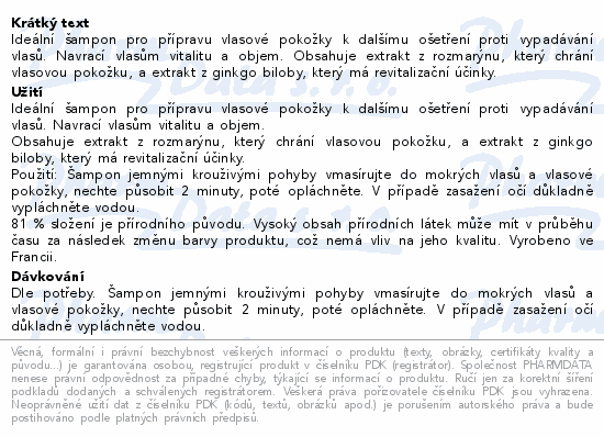 PHYTO PHYTOCYANE ampon proti vyp.vlas en 250ml
