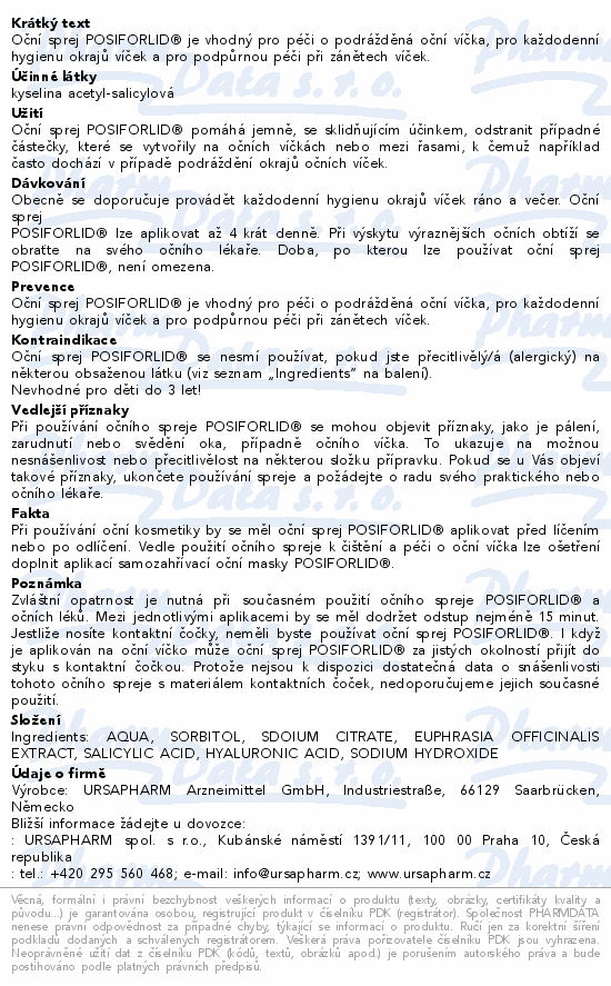 POSIFORLID On sprej 15ml