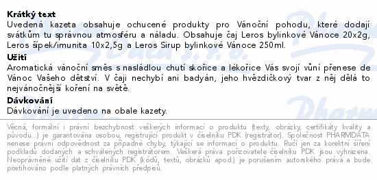 LEROS drkov sada bylinkov Vnoce