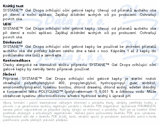 Systane GEL DROPS zvlhujc on gel. kapky 10ml