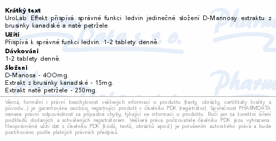 LabePharm UroLab Effect tbl.90