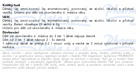 Megafyt Dtsk aj Zimn 10x2g