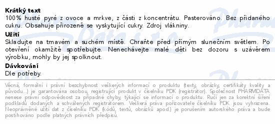 KUBK 100% ovoc.kapsika malina-jabl-mrk-ban 100g