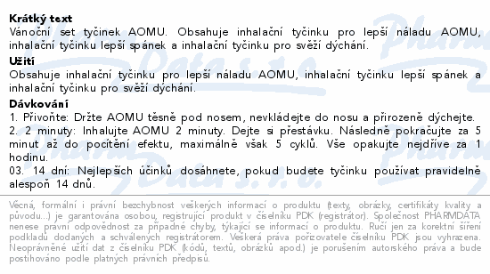 AOMU inhalan tyinky s esenc.oleji Vnon set