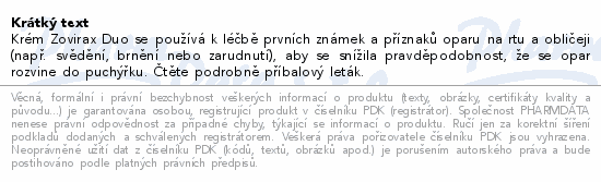 Zovirax Duo 50mg-g+10mg-g crm 1x2g II