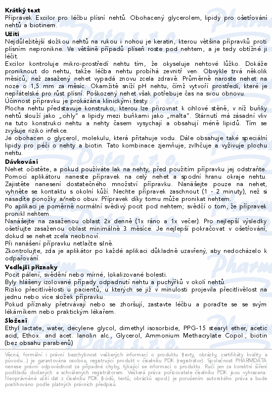 Excilor proti plsni neht 3.3ml