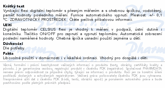 CELSIUS flexi teplomr digitln NEW