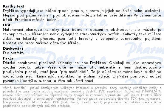 DryNites natah.kalh.chlapci 8-13let-30-48kg-4x13ks