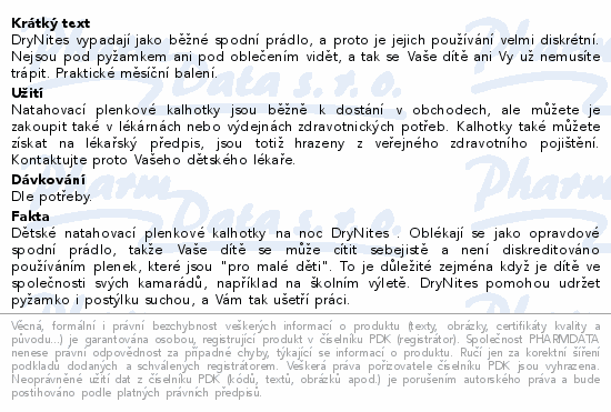 DryNites natah.kalh.chlapci 13+let-48-60kg-3x11ks