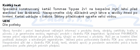 Tommee Tippee 2v1 kart na saviky a dudlky