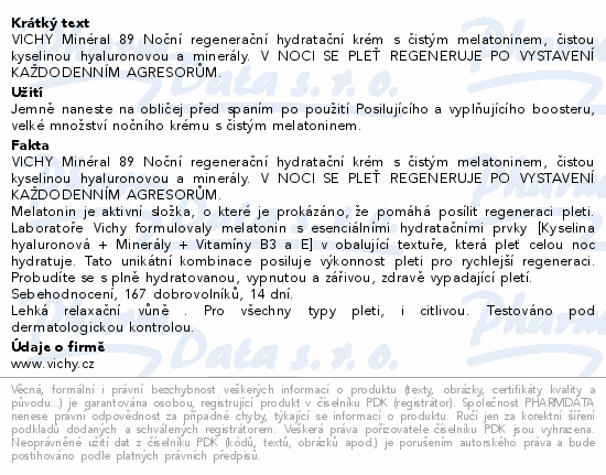 VICHY MINERAL89 hydratan non krm 50ml
