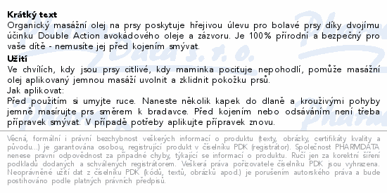 Medela organick masn olej na prsy 50ml