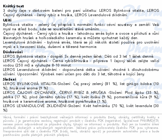 LEROS Dkuji za krsn koln rok aj 3x20sk
