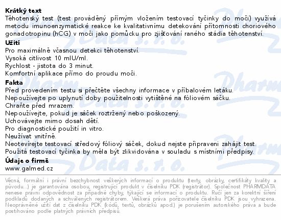 Test thotensk Comfort Plus 10 1+1ks Galmed