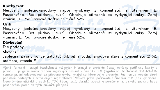 KUBK play voda&ovoce jablko-jahoda 400ml
