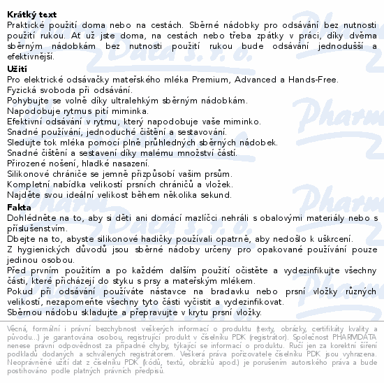 Philips AVENT Hands-Free ndobky sbrn 2ks